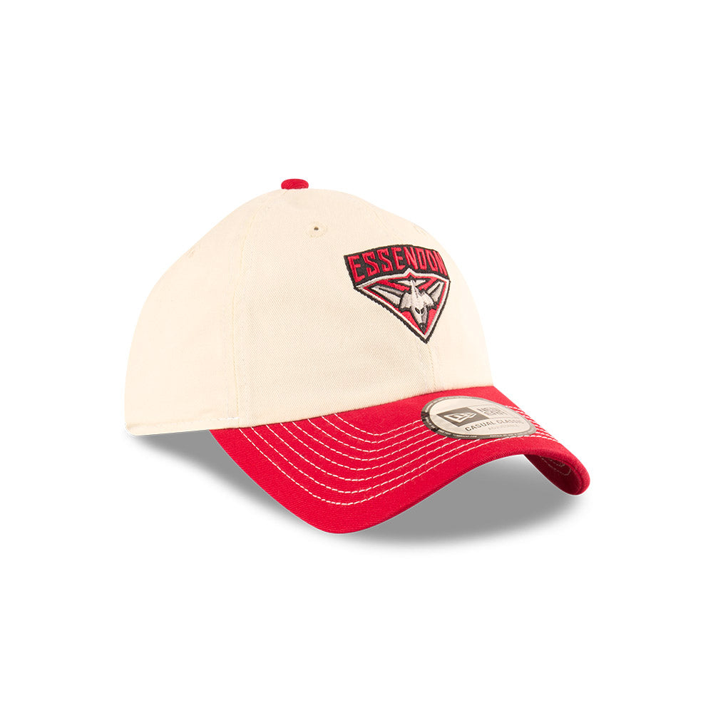 Essendon Bombers Hat - 2025 AFL 2Tone Chrome Contrast Casual Classic Strapback Cap - New Era